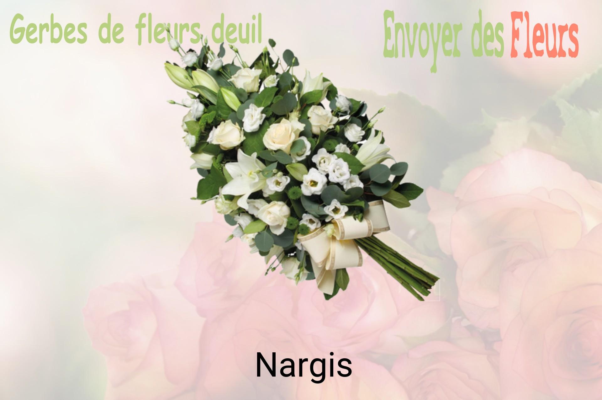 Gerbe de fleurs de deuil livrée à Nargis